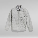 G-Star RAW® Unisex Postino Quilted Overshirt Grey