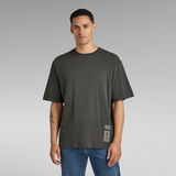 G-Star RAW® Unisex Back Tape Oversized T-Shirt Grey