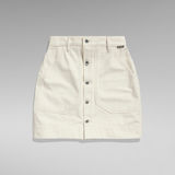 G-Star RAW® Utility Button Skirt White