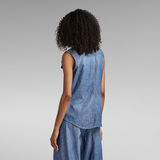 G-Star RAW® Premium Slim Denim Sleeveless Shirt Medium blue
