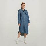 G-Star RAW® Robe-chemise Long Western Evergreen Bleu moyen