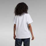 G-Star RAW® Camiseta Center Logo Loose Unisex Blanco