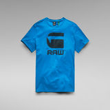 G-Star RAW® Flock Hamburger Logo T-Shirt Medium blue