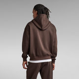 G-Star RAW® Unisex Core Loose Hooded Sweater Brown