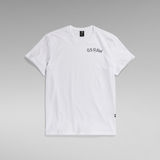 G-Star RAW® Graphic Ribbed T-Shirt White