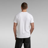 G-Star RAW® Graphic Ribbed T-Shirt Weiß