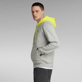 G-Star RAW® Color Blocking Hooded Sweater Grey