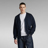 G-Star RAW® Essential Cardigan Relaxed Sweatshirt Dunkelblau