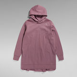 G-Star RAW® Fabric Mix Loose Hoodie Dress Purple