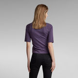 G-Star RAW® Cycling Ultra Slim Cropped T-Shirt Purple