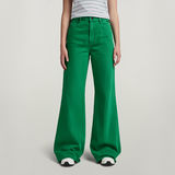 G-Star RAW® Deck Ultra High Wide Leg Jeans Green
