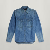 G-Star RAW® Chemise Unisex Premium Dakota Regular Evergreen Bleu moyen