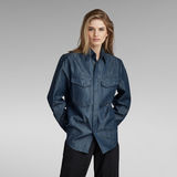G-Star RAW® Unisex Premium Dakota Regular Shirt Evergreen Dark blue