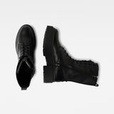 G-Star RAW® Kafey Performance High Lederen Denim Boots Zwart both shoes