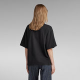 G-Star RAW® Deep V-Neck Loose Top Schwarz