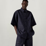 G-Star RAW® Unisex GSRR Reversible Boxy Hemd Dunkelblau