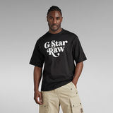 G-Star RAW® Unisex Oversized Boxy Graphic T-Shirt Black