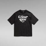 G-Star RAW® Unisex Oversized Boxy Graphic T-Shirt Black