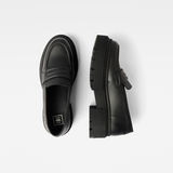 G-Star RAW® Kafey Platform Halbschuh Leather Schwarz both shoes