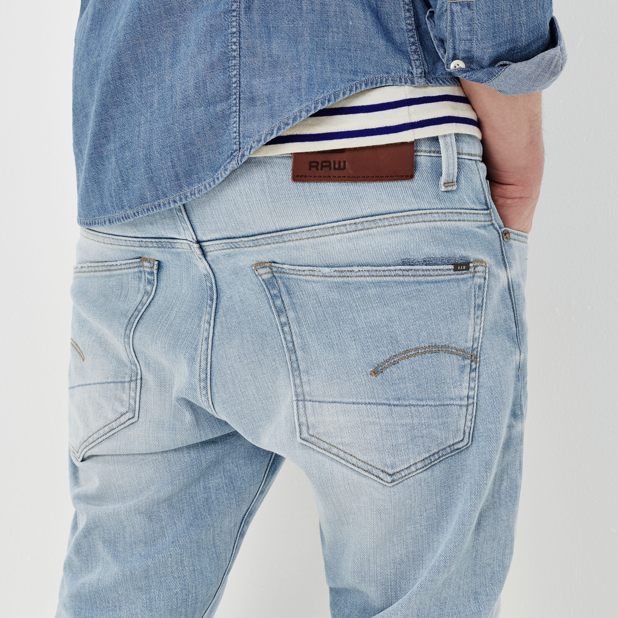 3301 Straight Tapered Jeans | Light blue | G-Star RAW®