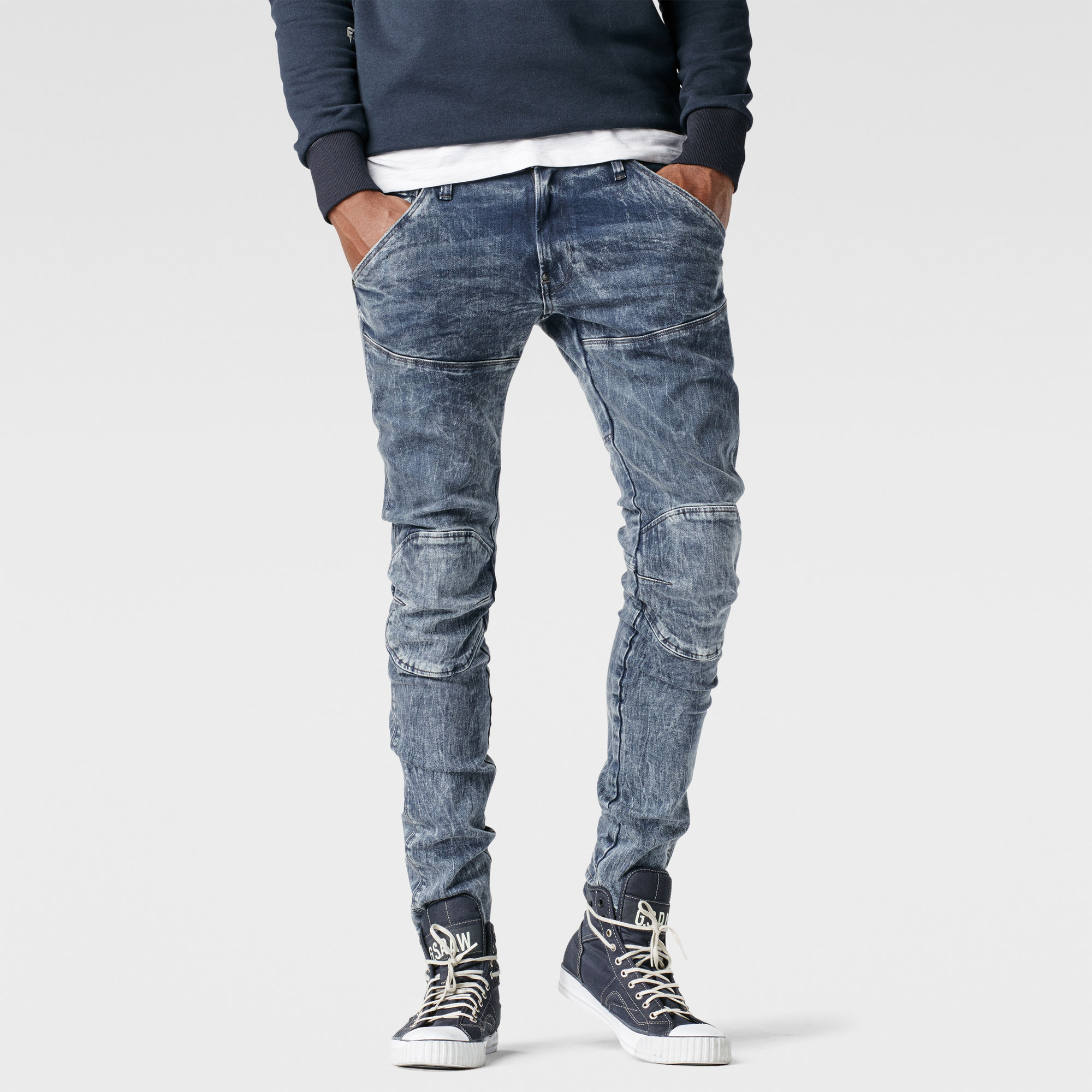 5620 G-Star Elwood 3D Super Slim Jeans | Dark blue | G-Star RAW®