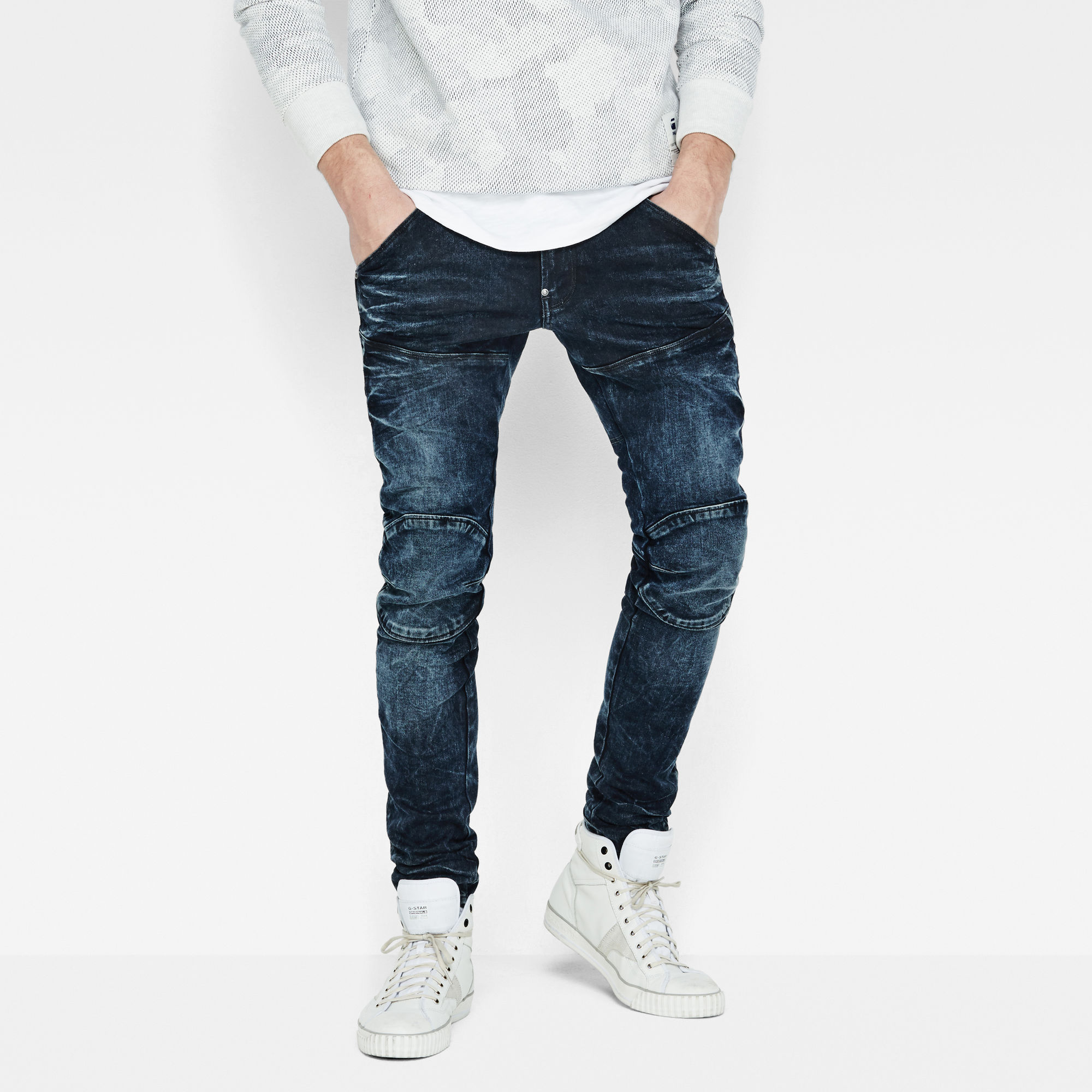 5620 G-Star Elwood 3D Super Slim Jeans | dk aged | G-Star RAW®