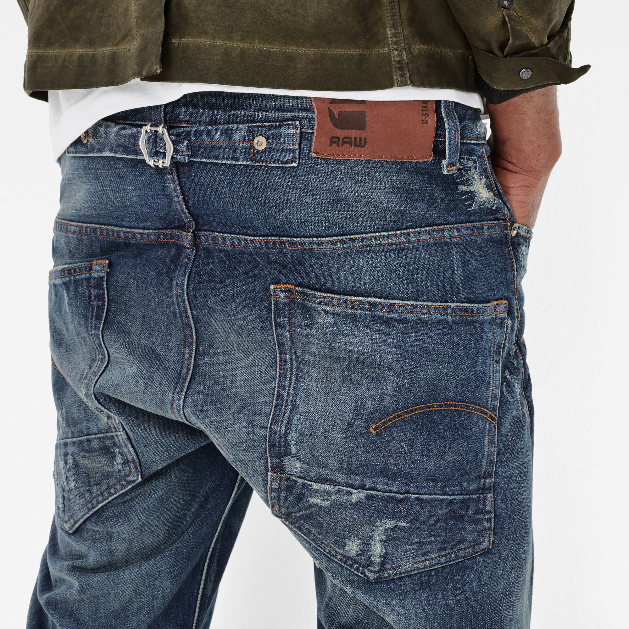 US Lumber Tapered Red Listing Jeans | Medium blue | G-Star RAW®