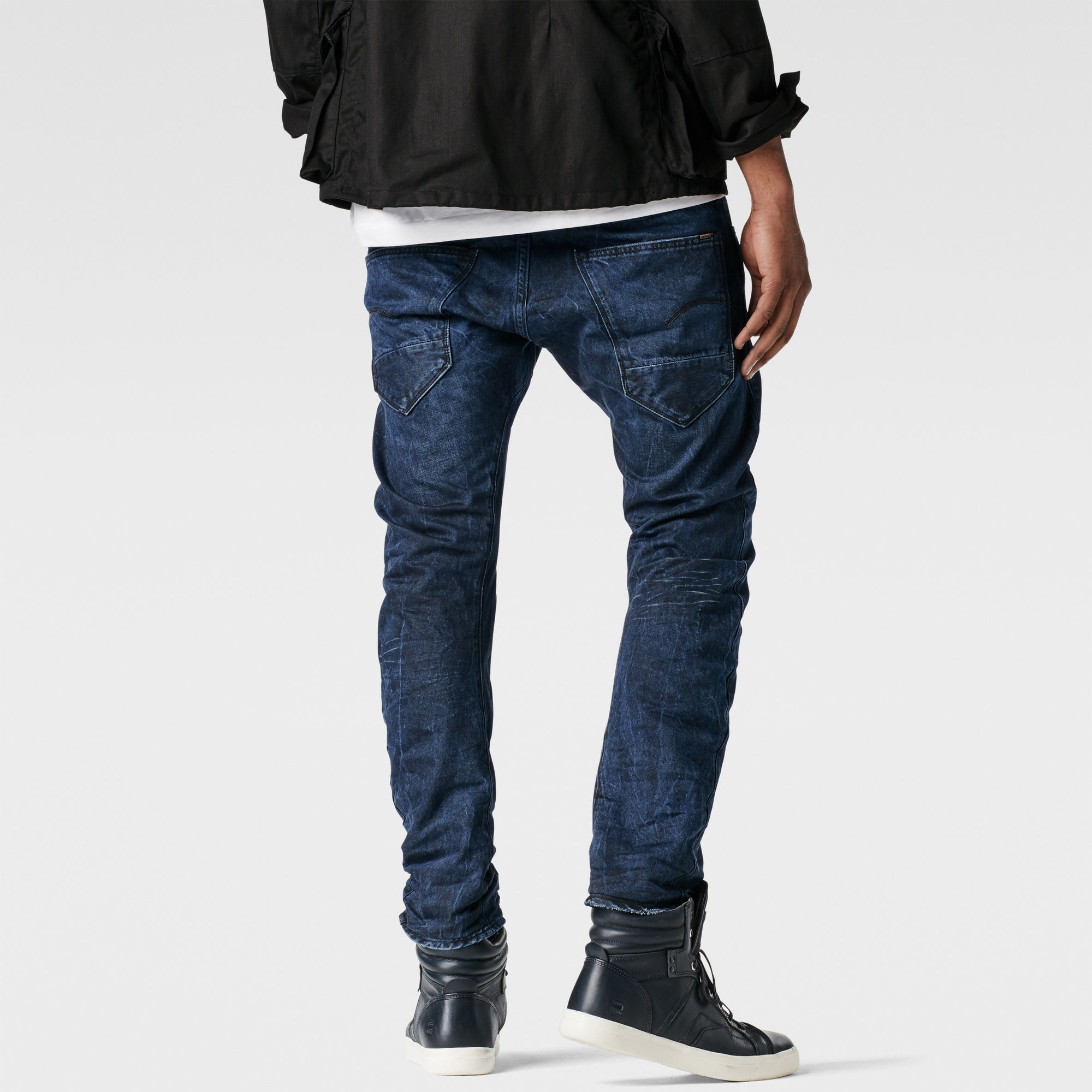 g star arc 3d slim jeans dark aged