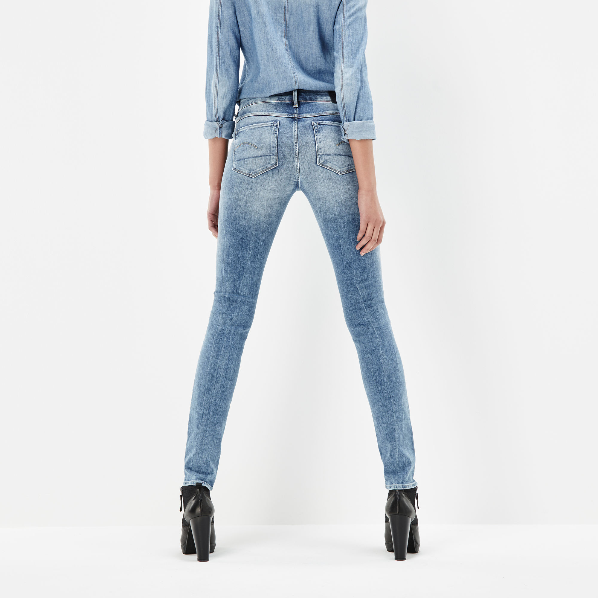 3301 Contour High Waist Skinny Jeans | Light blue | G-Star RAW®