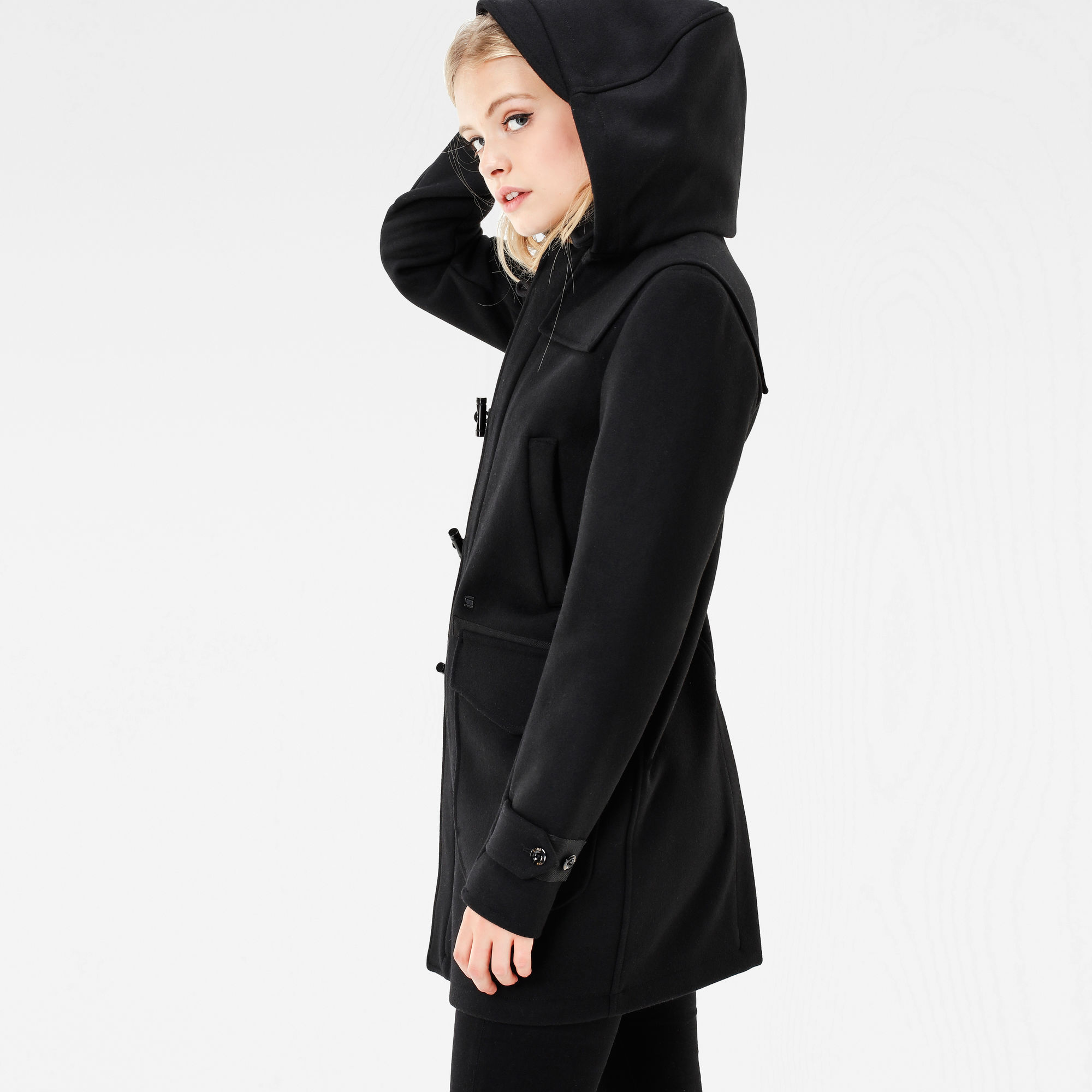 Wool Hooded Duffle Coat | Black | G-Star RAW®