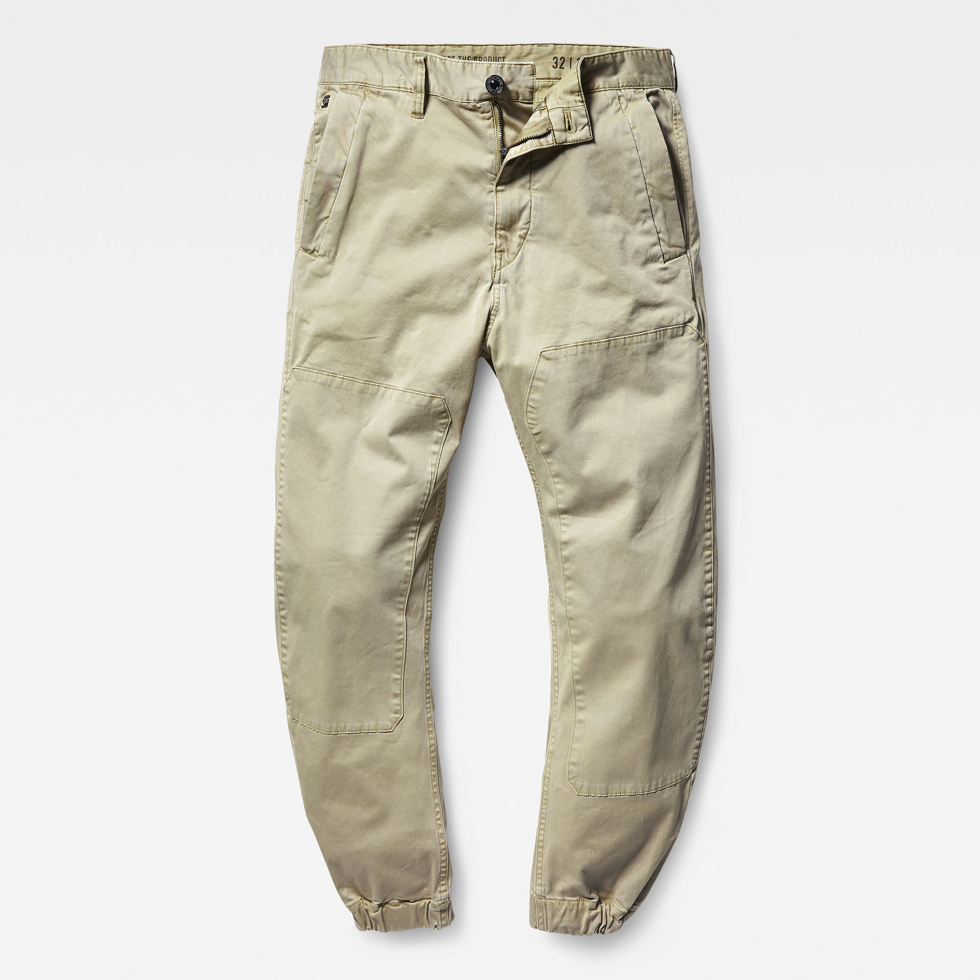 Bronson Zip Tapered Cuffed Chino Khaki/Dune GStar RAW®
