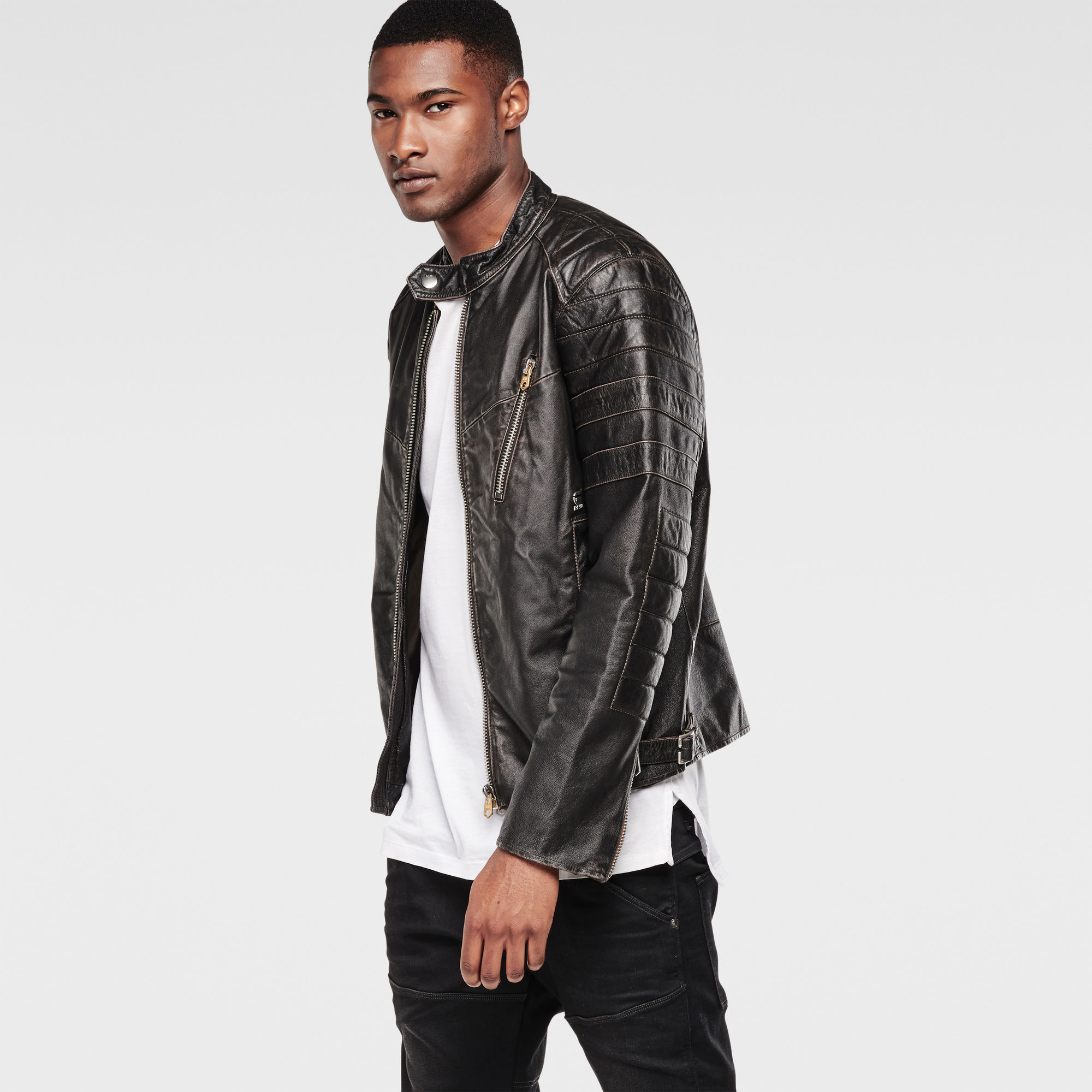 Biker Leather Jacket | Black | G-Star RAW®