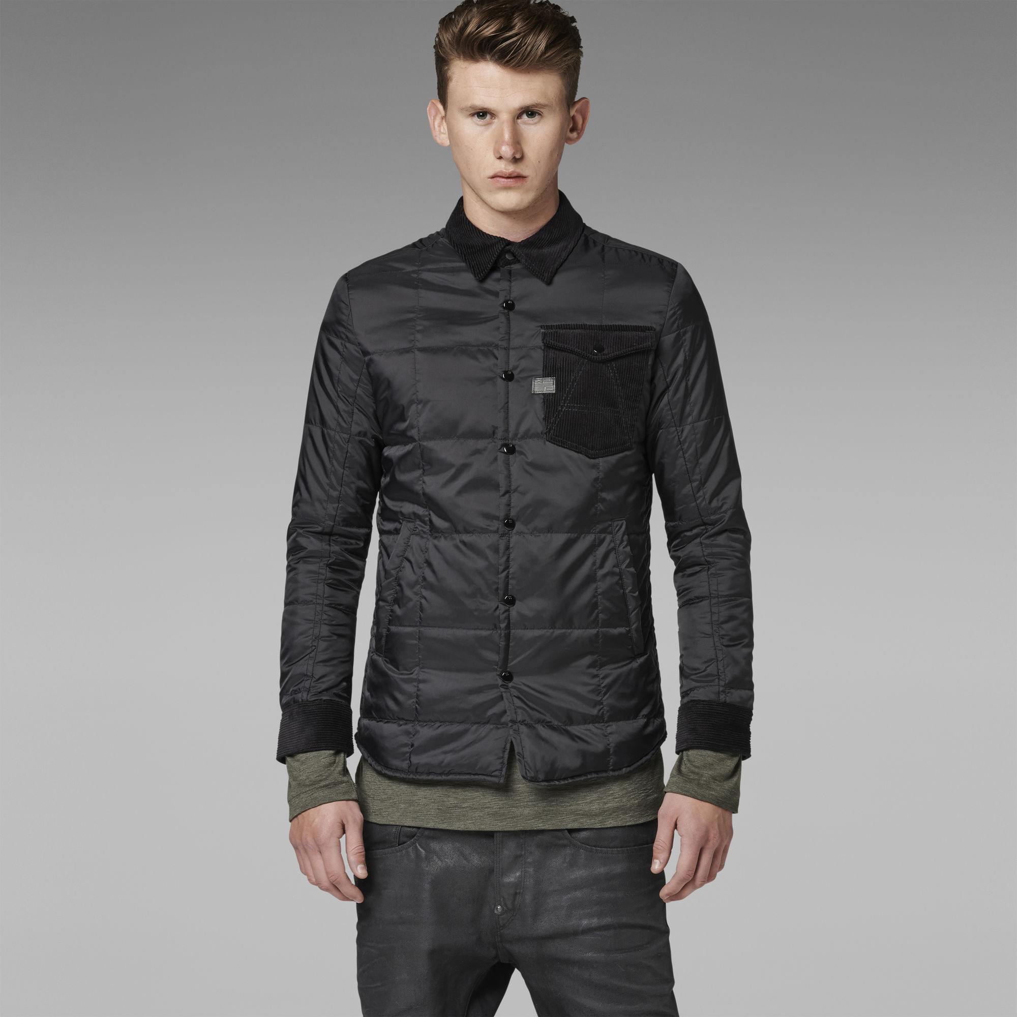 deus maxwell padded overshirt