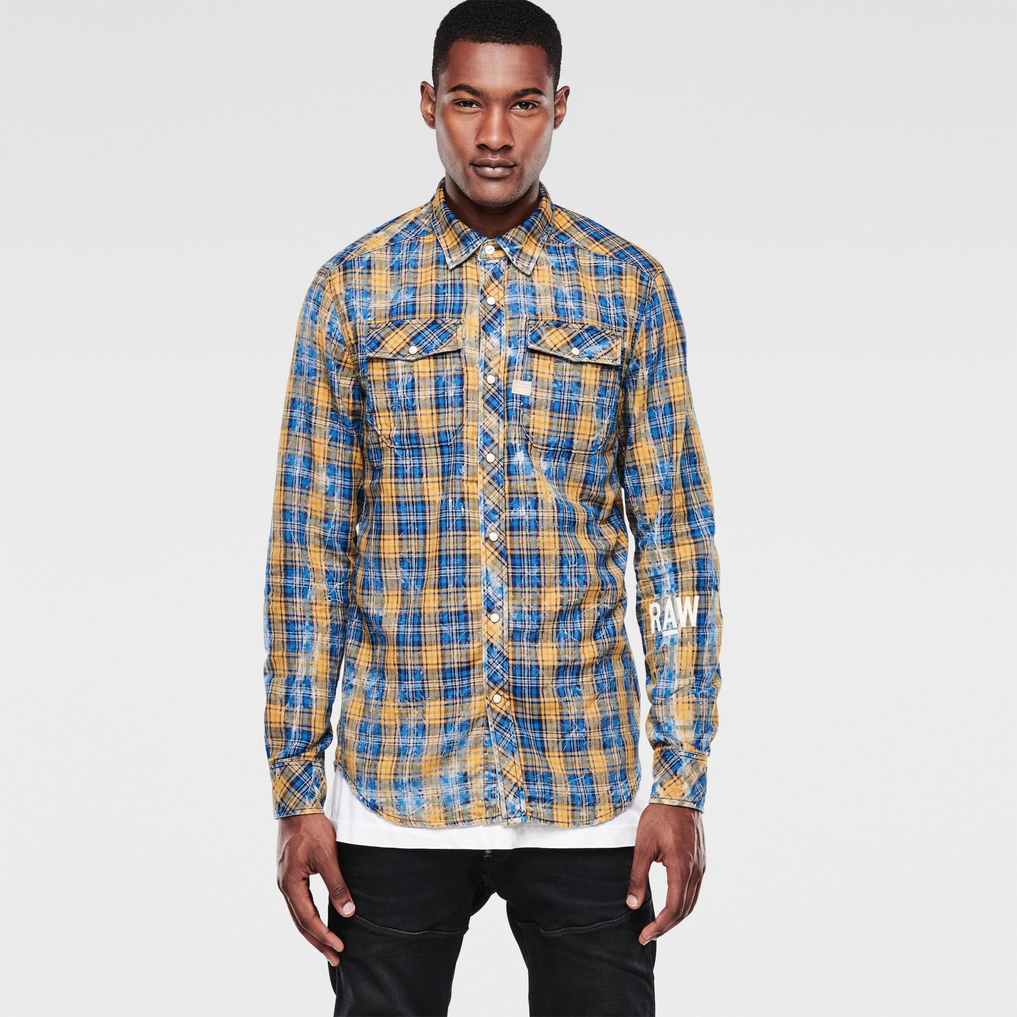 Landoh Long Sleeve Shirt | rinsed | G-Star Sale Men | G-Star RAW®