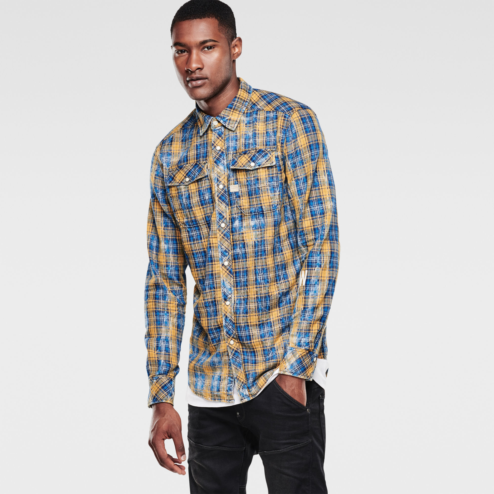 Landoh Long Sleeve Shirt | rinsed | G-Star Sale Men | G-Star RAW®