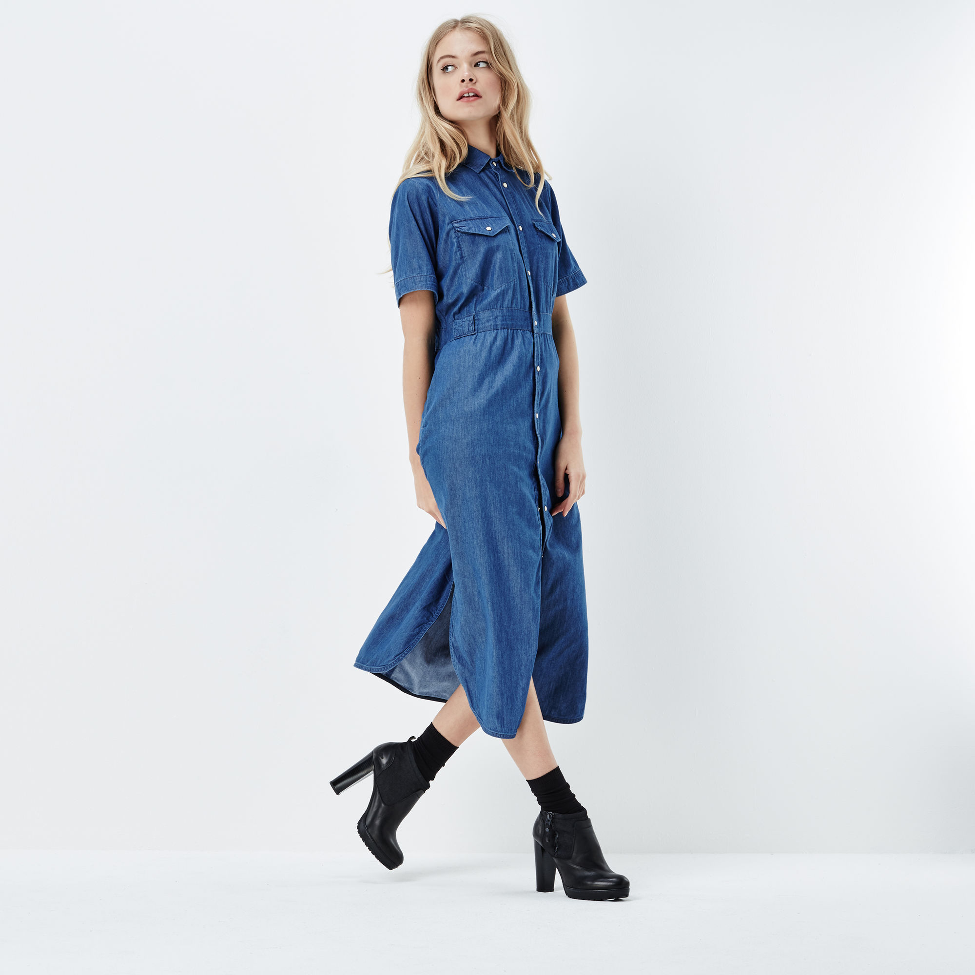 Maxi Dress rinsed GStar Sale Women GStar RAW®