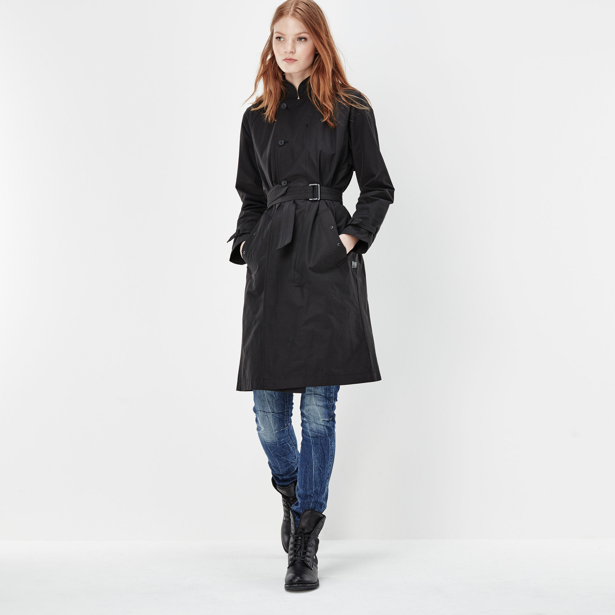 G star raw minor loose trench coat online