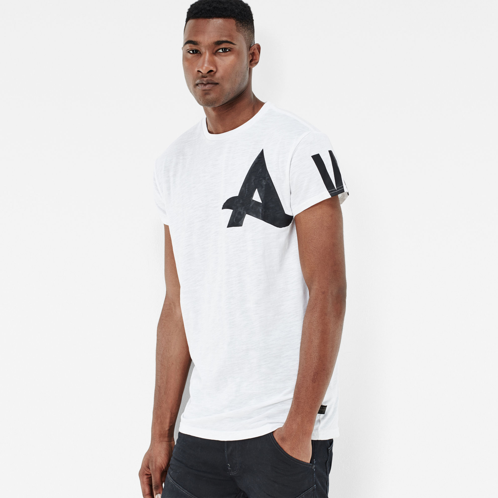 Afrojack Long T-shirt Cap Sleeves | White | G-Star RAW®