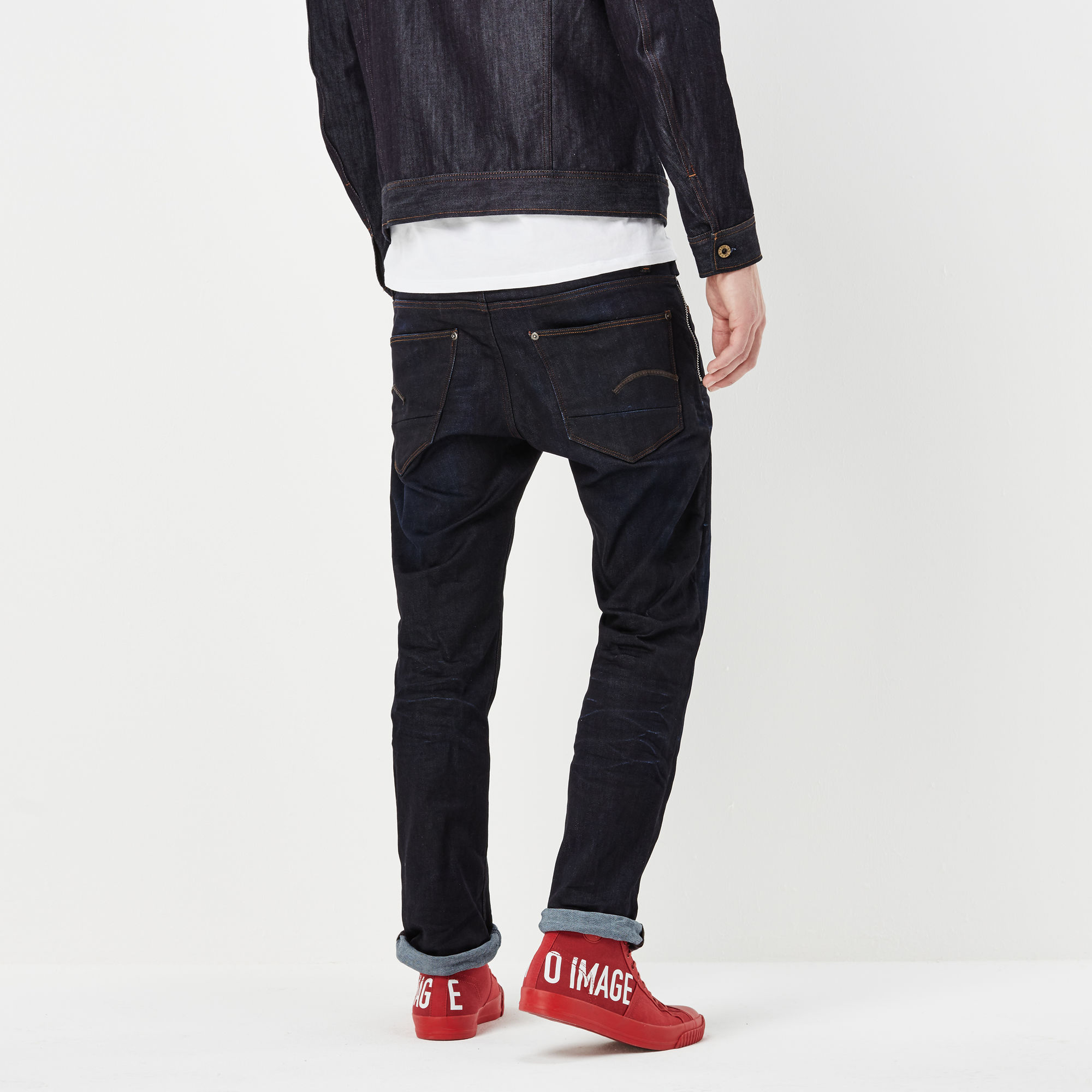 Revend Zip Straight Jeans Dark blue GStar RAW®