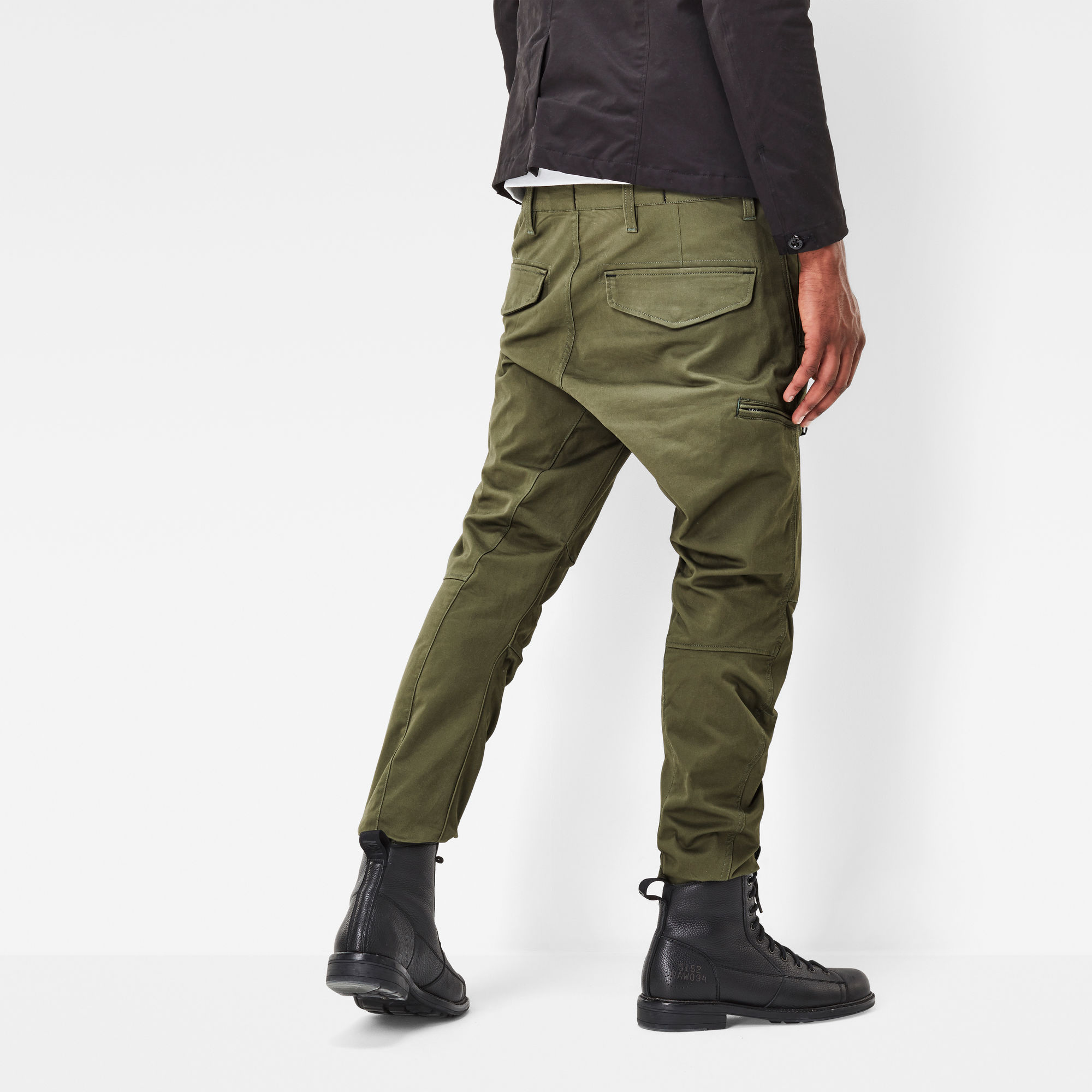 tapered cuffed pants