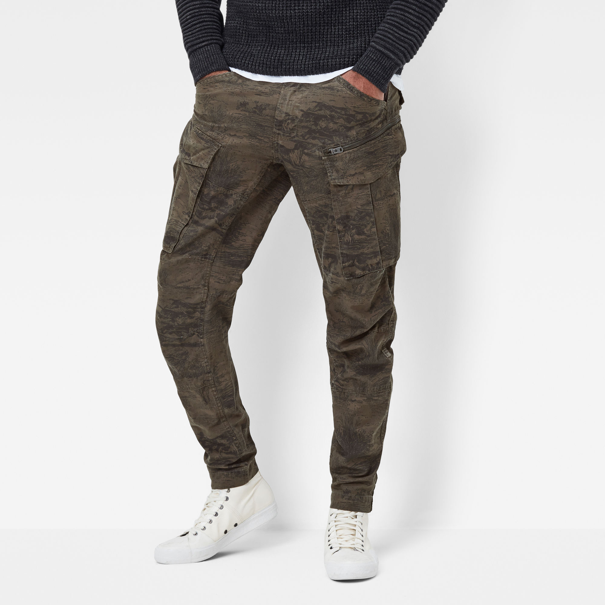 tapered cuffed pants