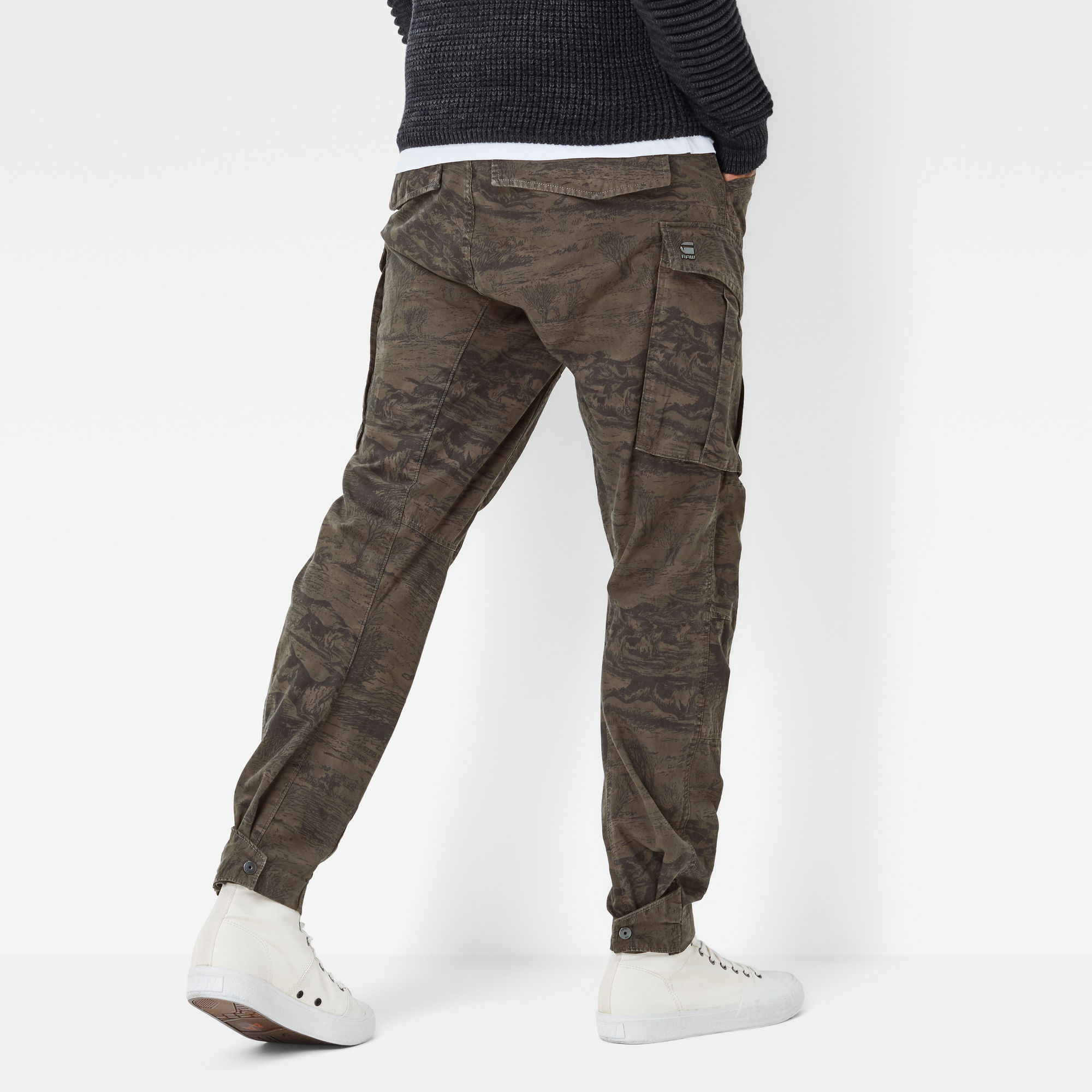 tapered cuffed pants