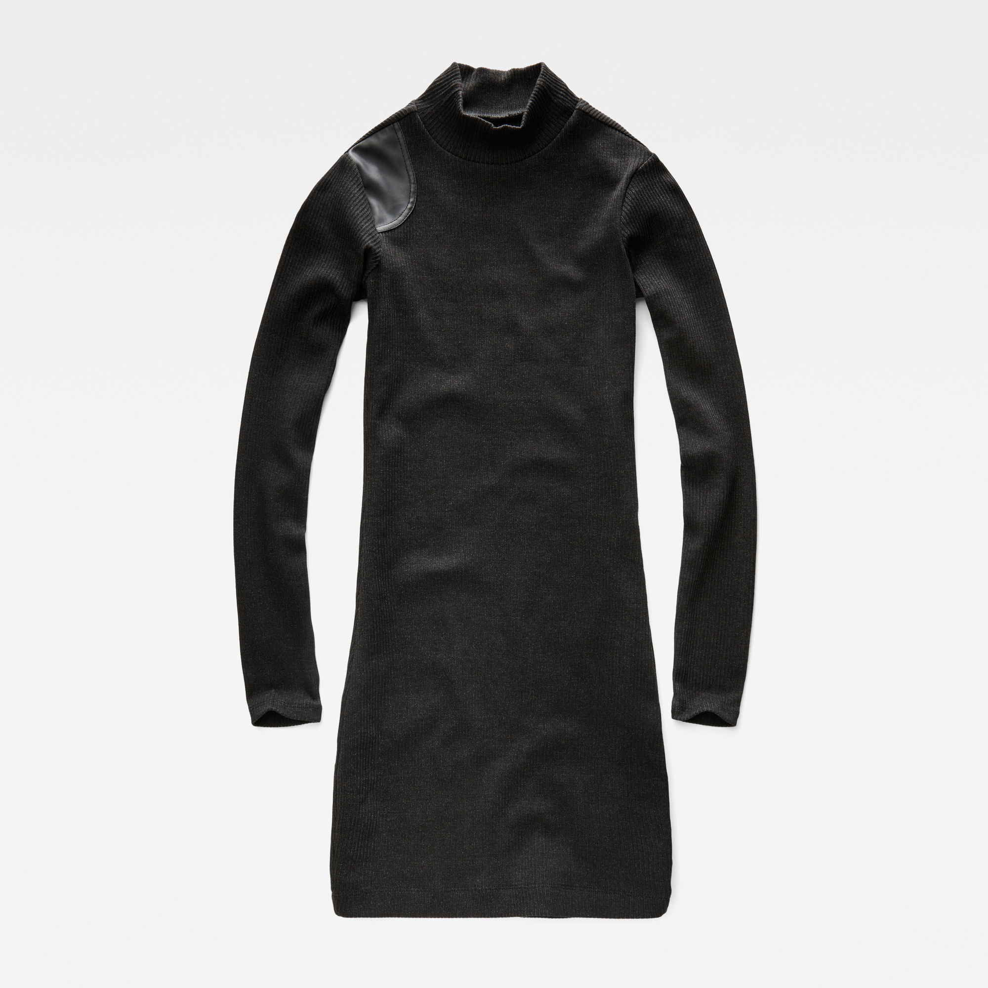 black turtleneck dress shirt