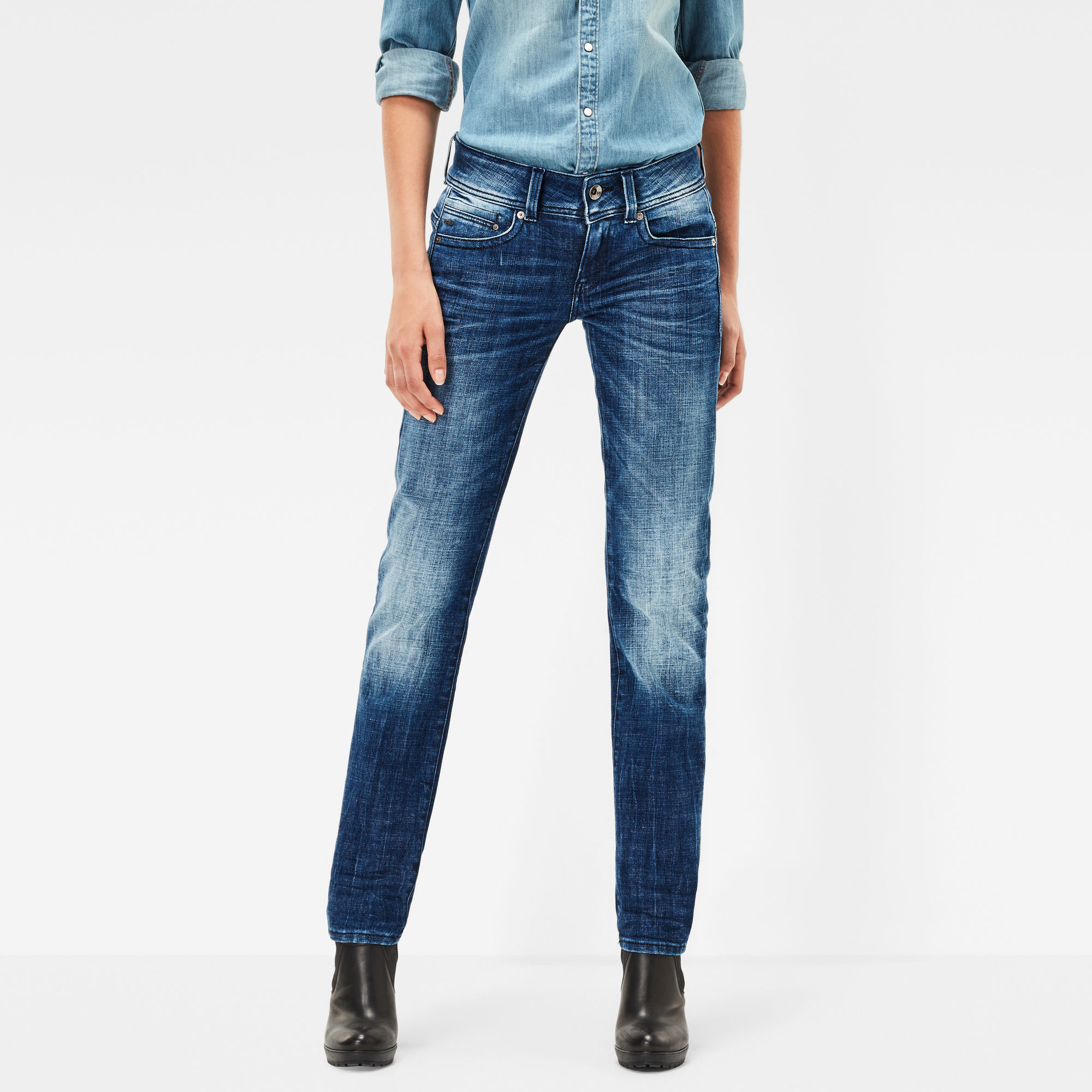 g star raw jeans midge straight