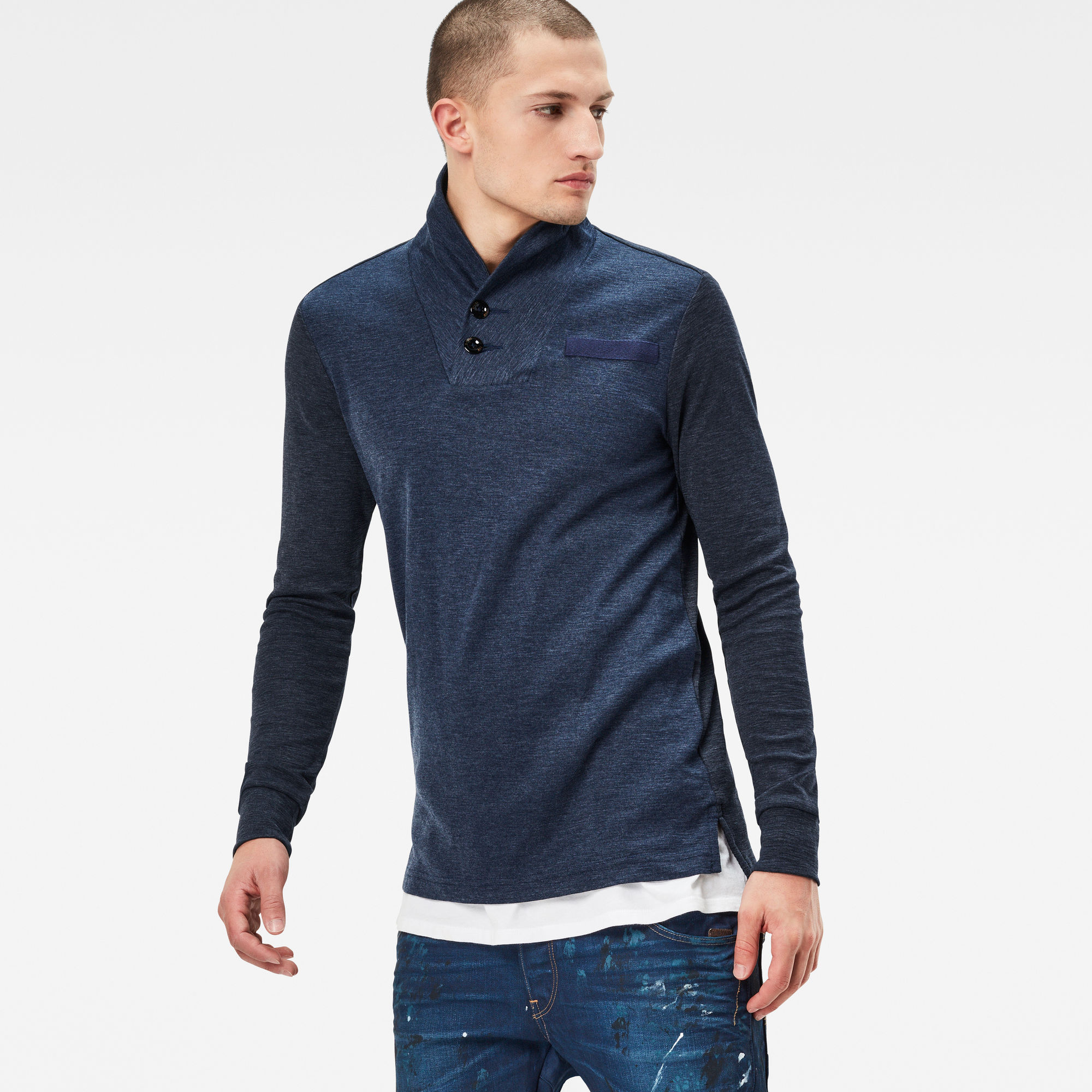 Gilik Slim T-Shirt | Sartho Blue | G-Star RAW®