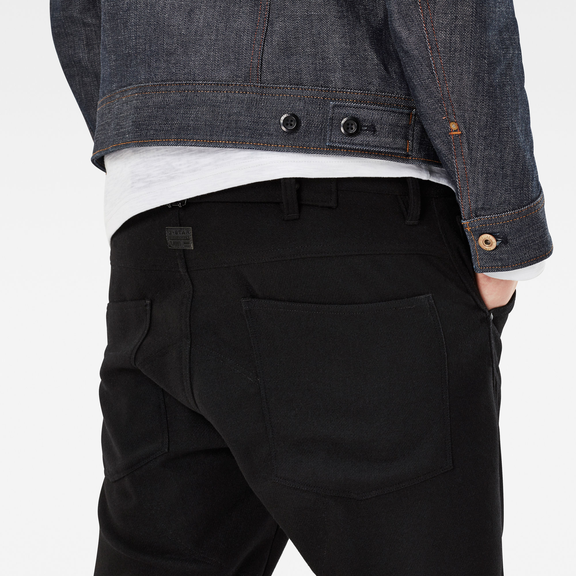 5620 G-Star Elwood Wool 3D Tapered Pants | Black | G-Star RAW®