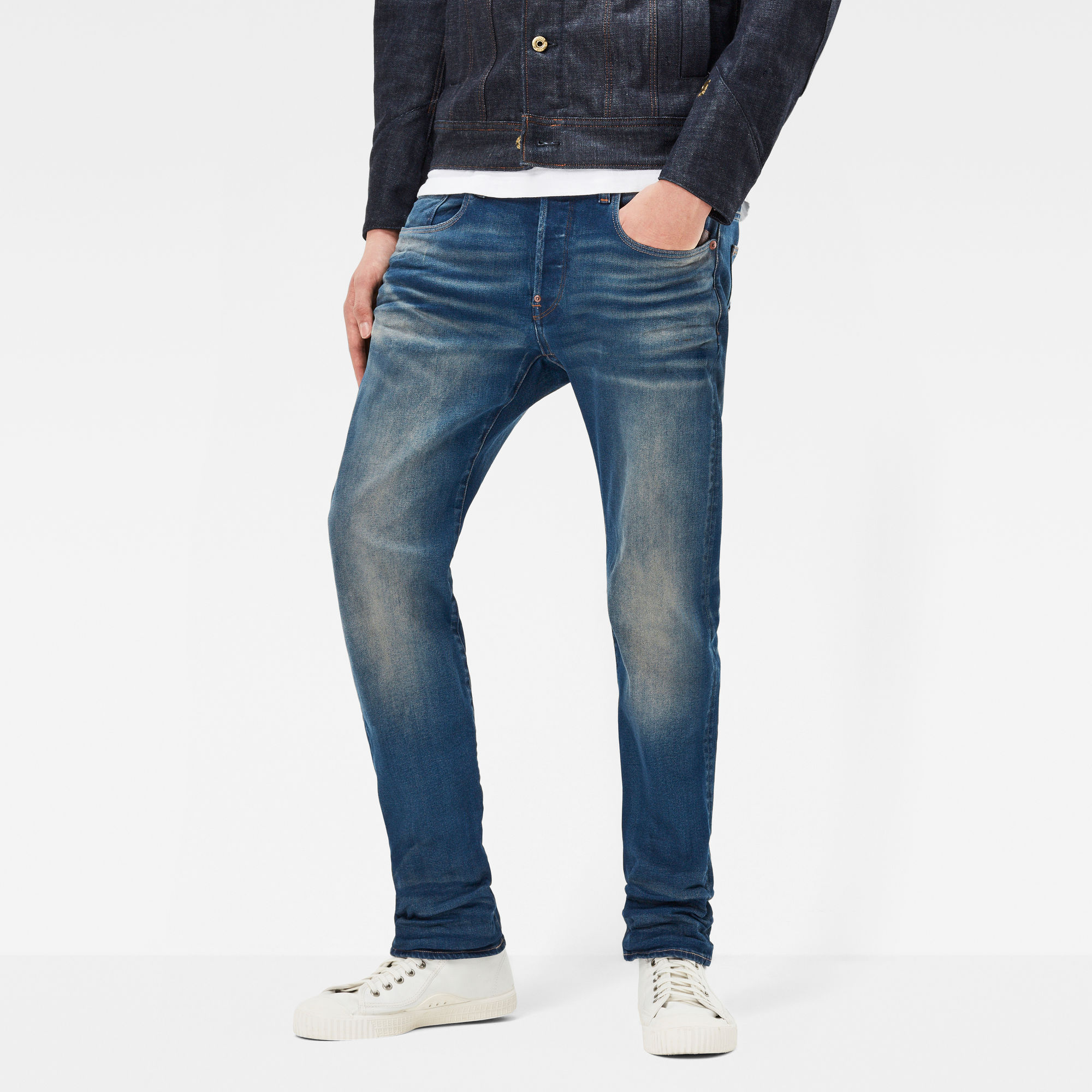 Revend Straight Jeans | Medium blue | G-Star RAW®