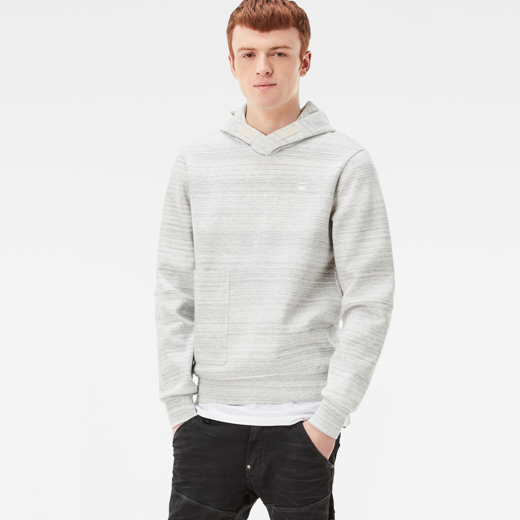 Stalt Hooded Sweater | White | G-Star RAW®