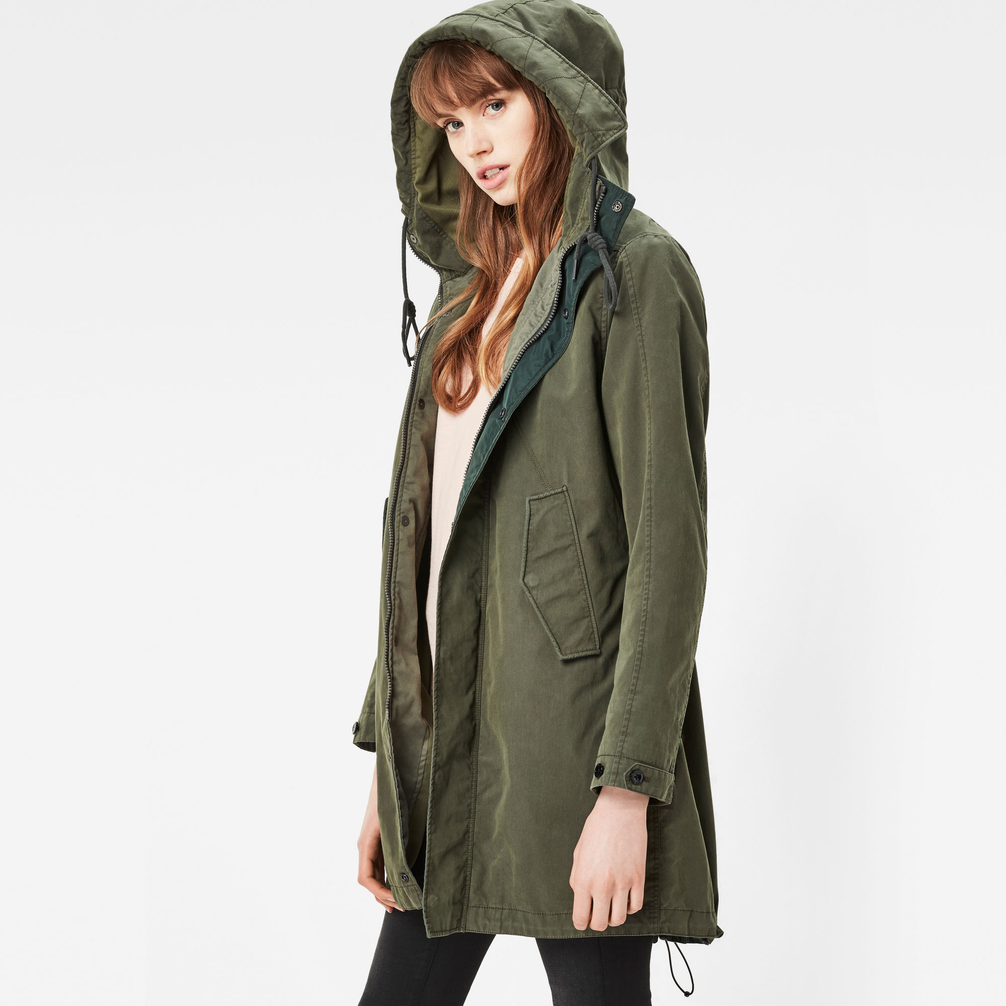 Rovic Hooded Boyfriend Parka | Forest Night | G-Star RAW®