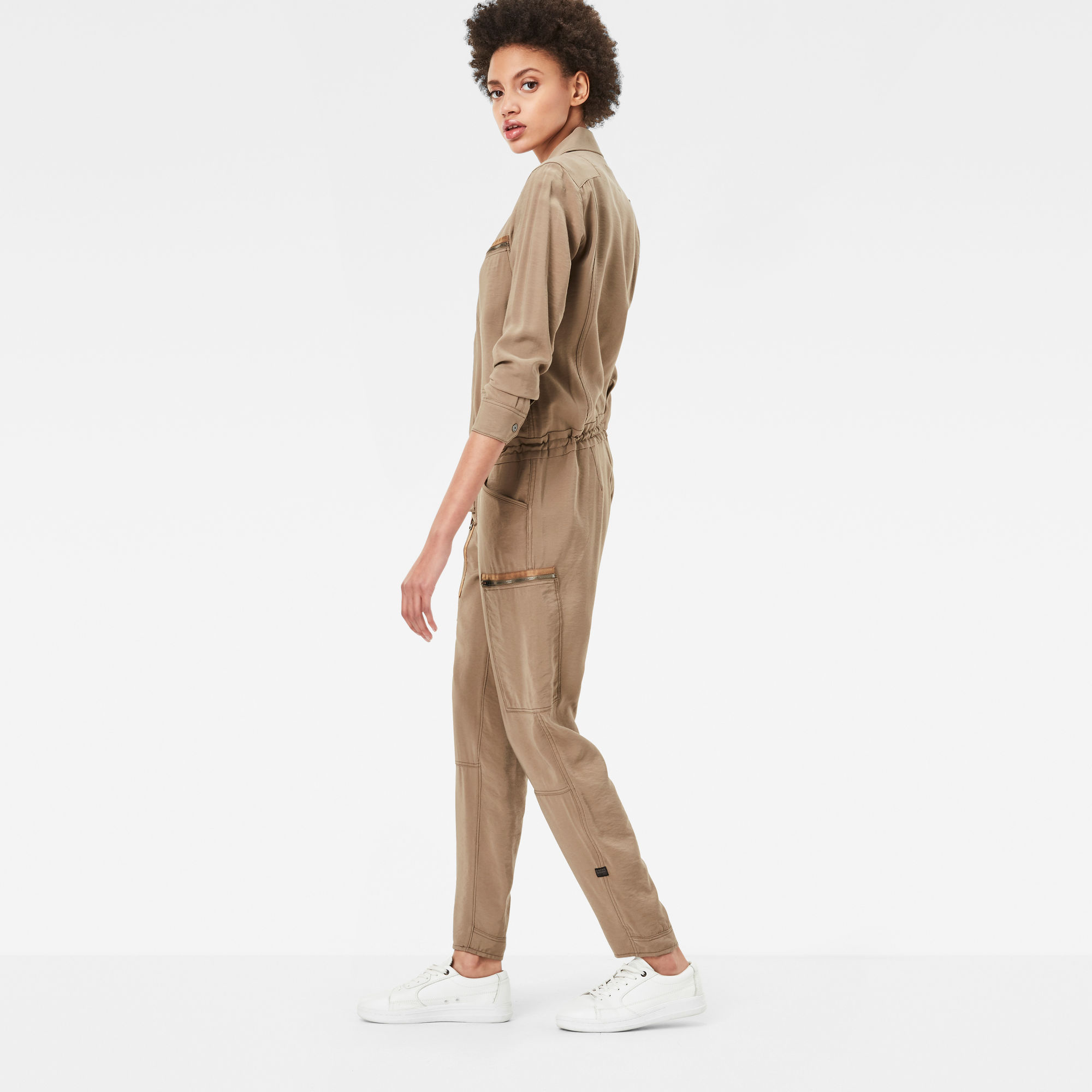 Powel Utility 3D Jumpsuit Beige GStar RAW®